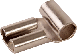 DIVERSITECH Diversitech 6270 Terminal, 12-8 .250 Non-Insulated Flag Female Slip-On 9/Pack