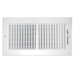 TRUAIRE TRUaire 102M 12X06 2-Way Wall/Ceiling Register, 12 x 6 in, 70 to 225 cfm, Steel