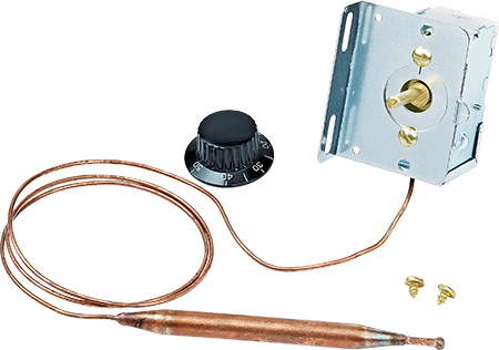 ROBERTSHAW Robertshaw C12-2001 SPDT Resistance Heat Thermostat for Heat Pumps -1/63 F 5 F Diff. 30 Cap. Includes Knob