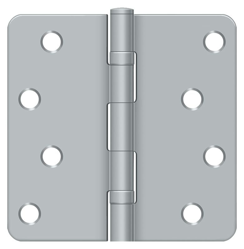 DELTANA Deltana S44R4BB26D 4 Inch Radius Hinge Ball Bearing Satin Chrome