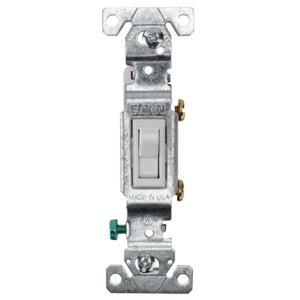 DIVERSITECH DiversiTech 625-1301W 15A 120V 1-Pole Electric Toggle Switch