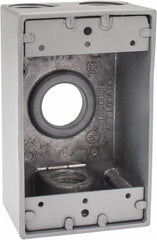 THOMAS & BETTS Thomas Betts DIH4-2-LM Aluminum Outlet Box 1 Gang