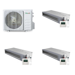 BRAVO ROMA BRAVO ROMA 30000 BTU R32 23 SEER2 3-Zone Concealed Duct Mini Split System