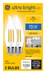GE G E Lighting 93131752 Led Candle Bulb 8W 2700K 2 Pack
