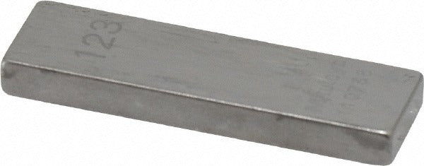 MITUTOYO Mitutoyo 611163-541 Steel Gage Block 0.123 in Grade AS-1