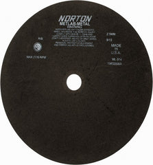 NORTON Norton 66253322157 Cutoff Wheel 13.75 in Aluminum Oxide Type 1