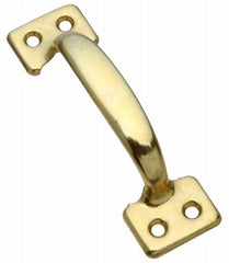 NATIONAL HARDWARE National Mfg N116-558 Window Sash Lift 4 in Bright Brass
