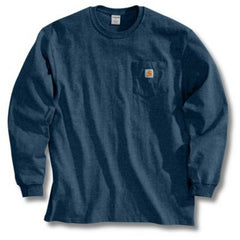 CARHARTT Carhartt Inc K126-NVY-LRG-REG Long Sleeve Work Pocket Tee