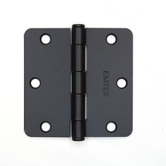EMTEK Emtek 91023US19 Steel Door Hinge Pair 3.5in Flat Black