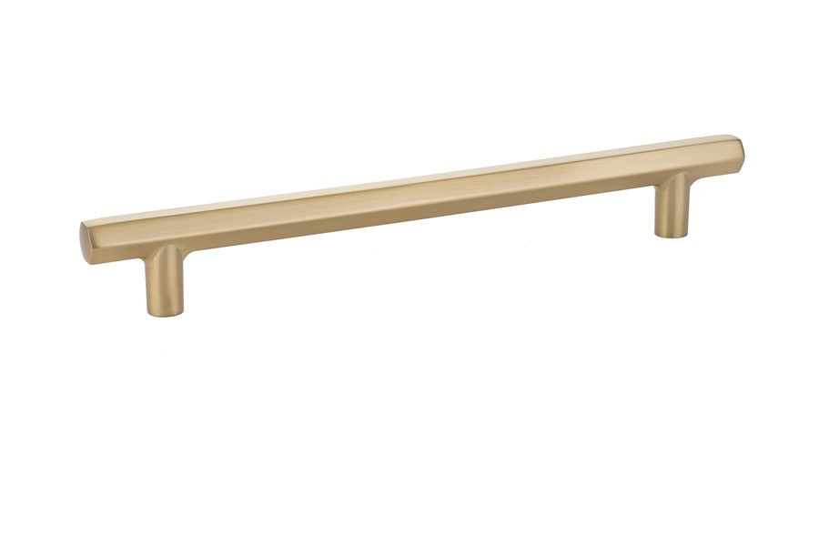 EMTEK Emtek 86462US4 Mod Hex Cabinet Pull 8in Ctc Satin Brass