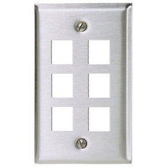 HUBBELL Hubbell Premise Wiring SSF16 Stainless Steel Faceplate