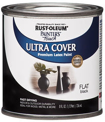 RUST-OLEUM Rust-oleum 1976-730 Flat Black Paint Half Pint
