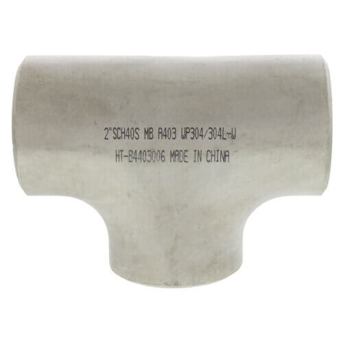 MERIT BRASS Merit Brass 01406-08 Straight Pipe Tee 1/2 in SCH 10S