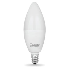 FEIT ELECTRIC Feit Electric CTF40/10KLED/3 Non-Dimmable LED Chandelier B10 4.5W (40W Equivalent) 3-Pack 40W