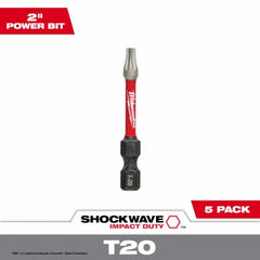 MILWAUKEE Milwaukee 48-32-4684 T20 Impact Driver Bit 2in 5-pack