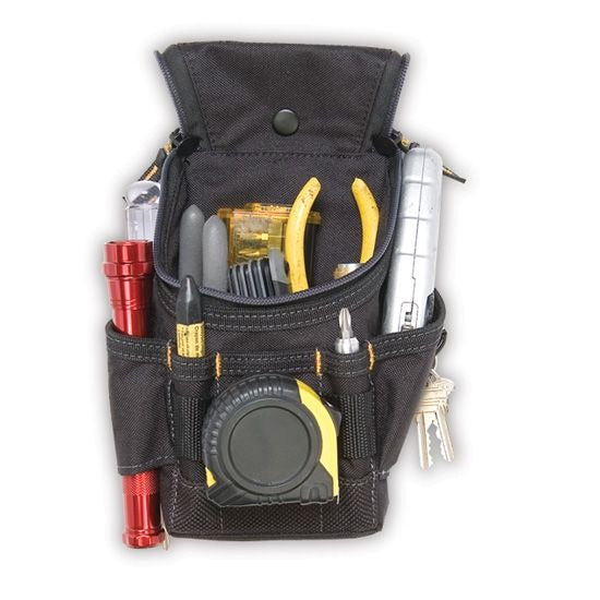 CLC CUSTOM LEATHER CRAFT Clc Custom Leather Craft 1523 7 Pocket Small Poly Ziptop Utility Pouch (Small)