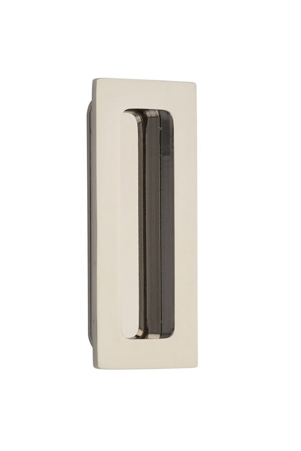 EMTEK Emtek 220304US14 Rectangular Flush Pull Polished Nickel