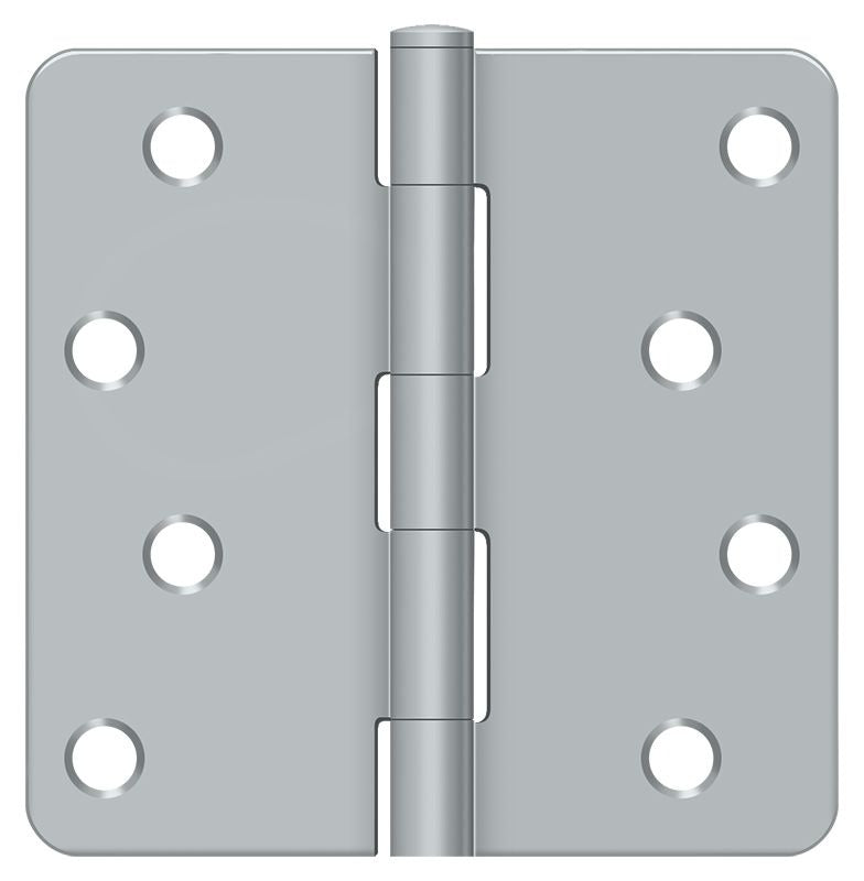 DELTANA Deltana S44R426D 4x4 Radius Corner Door Hinge Satin Chrome