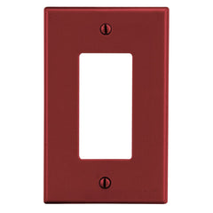 HUBBELL Hubbell P26R Wallplate 1-Gang Decorator (Standard Size)
