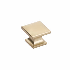 SCHAUB Schaub 219-SSB Square Cabinet Knob Satin Brass