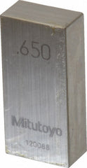 MITUTOYO Mitutoyo 611216-541 Steel Gage Block 0.65 in Grade AS-1