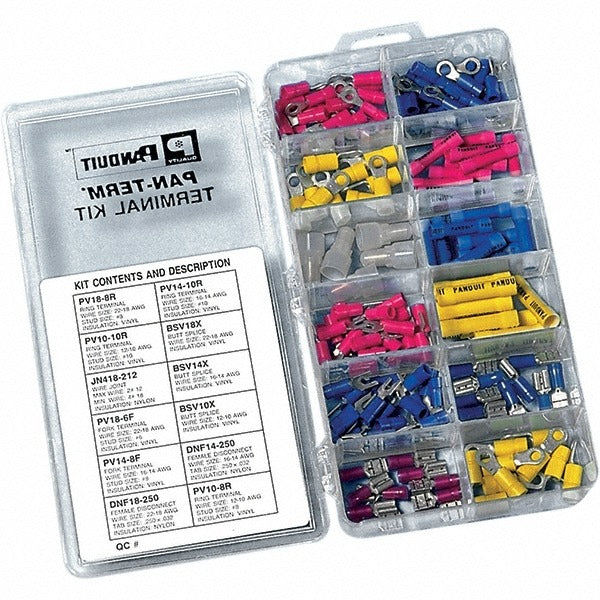 PANDUIT Panduit KP-1075Y Terminal Kit 161 Piece 10-22 Awg