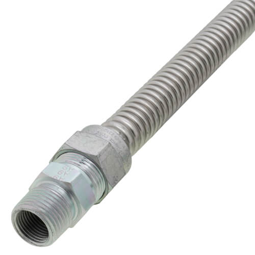 DORMONT Dormont 0240145 Model 30-3131-24 1/2 ID (5/8 OD) Stainless Steel Gas Connector 1/2 MIP x 1/2 MIP (24 Length)