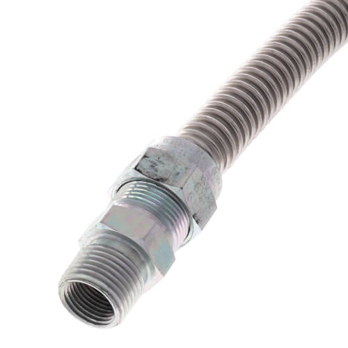 DORMONT Dormont 0240146 Model 30-3131-36 1/2 ID (5/8 OD) Stainless Steel Gas Connector 1/2 MIP x 1/2 MIP 36 Length