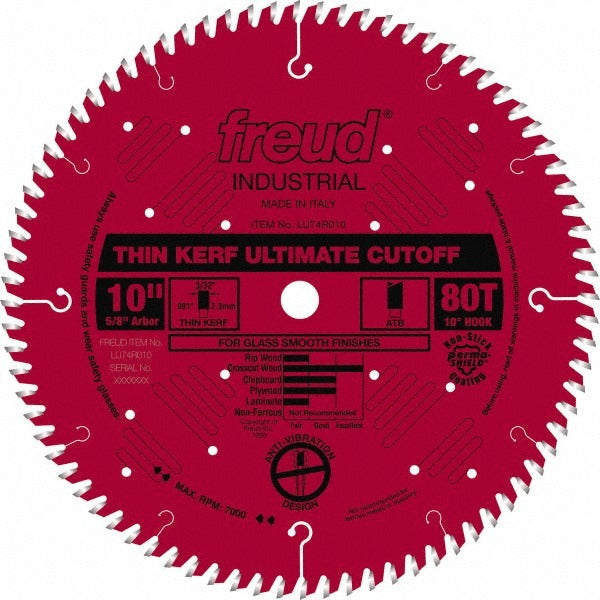 FREUD Freud LU74R010 Wet Dry Saw Blade 10 in 80 Tooth Carbide