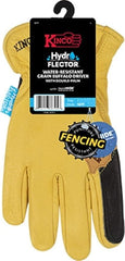 KINCO Kinco 387P-L HydroFlector water-resistant grain buffalo double palm driver gloves (L)