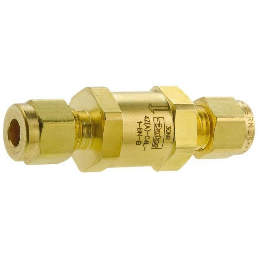 PARKER Parker 12A-C12L-1-BN-B Check Valve 3/4 in Compression Brass