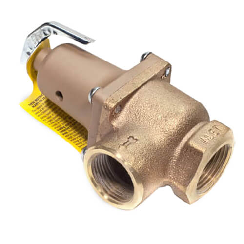 WATTS Watts 0276250 174A 1-1/4 NPT Bronze Pressure Relief Valve for Hot Water 150 psi