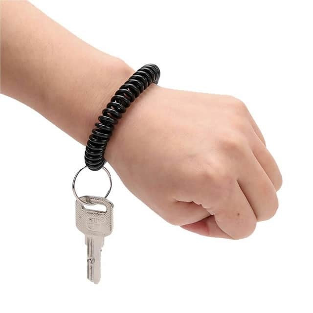SPARCO Sparco SPR02882 Split Ring Wrist Coil Key Holders (6 Pack)
