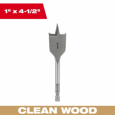 MILWAUKEE Milwaukee 48-27-0013 Flat Boring Bit 1 Inch 6 Pack
