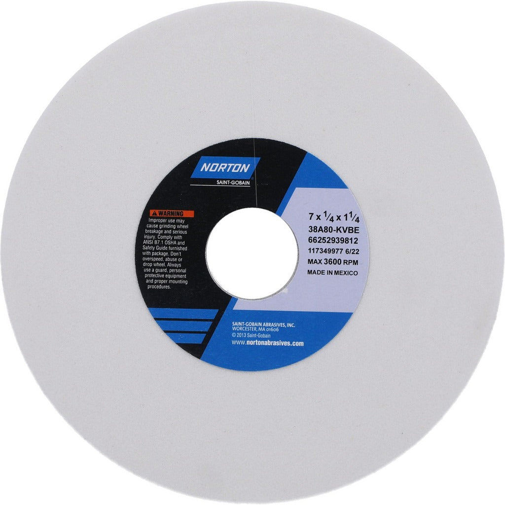 NORTON Norton 66252939812 Surface Grinding Wheel 80 Grit 7in