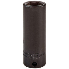PROTO Proto J7017M Impact Socket 3/8 in Drive 17mm 6-point