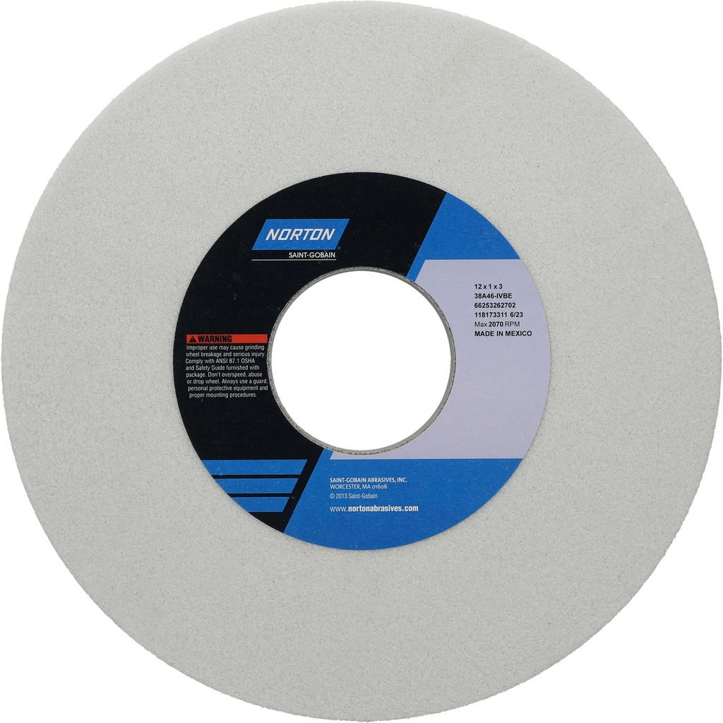 NORTON Norton 66253262702 Surface Grinding Wheel 46 Grit 12 in