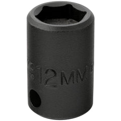 PROTO Proto J7212MHF Impact Socket 3/8 in Drive 12mm 6-pt