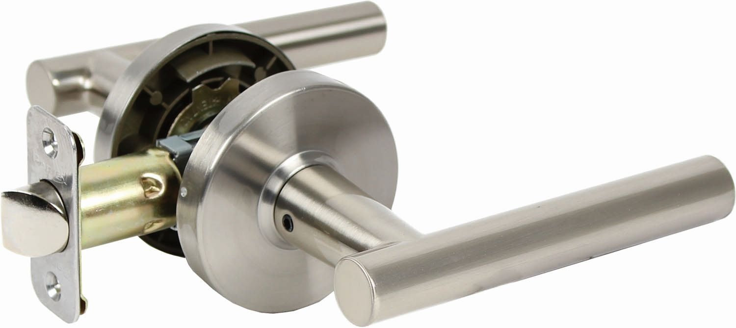 PAMEX Pamex FLTP03C Mira Lever Passage Lockset Grade 3 Satin Nickel