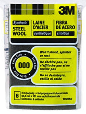 3M 3M Company 10120NA Synthetic Steel Wool Pad Extra Fine 6 Pack