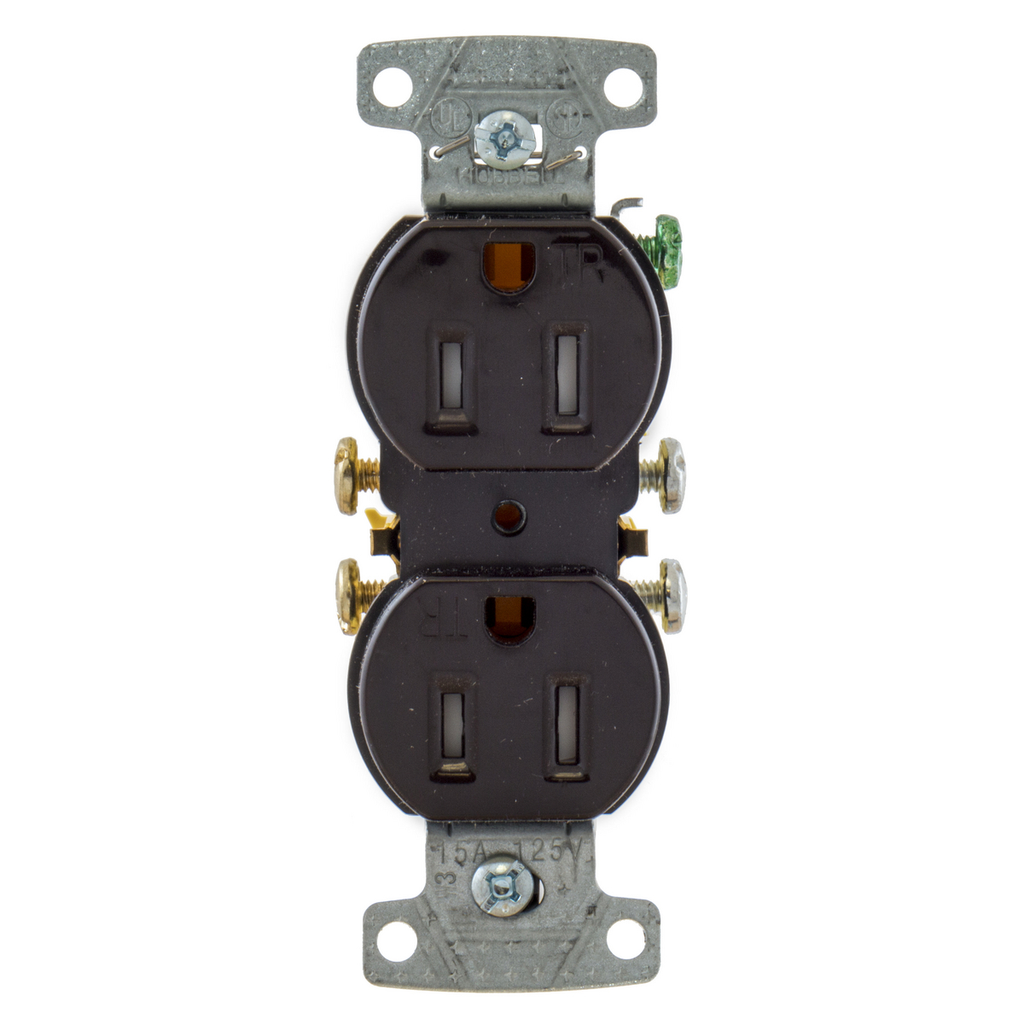 HUBBELL Hubbell RR15STR WIRING RR15STR RCPT DUP TR 15A 125V BR