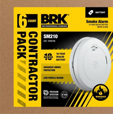 HONEYWELL Ademco Inc. 1046739 Photoelectric Smoke Alarm 6 Pack
