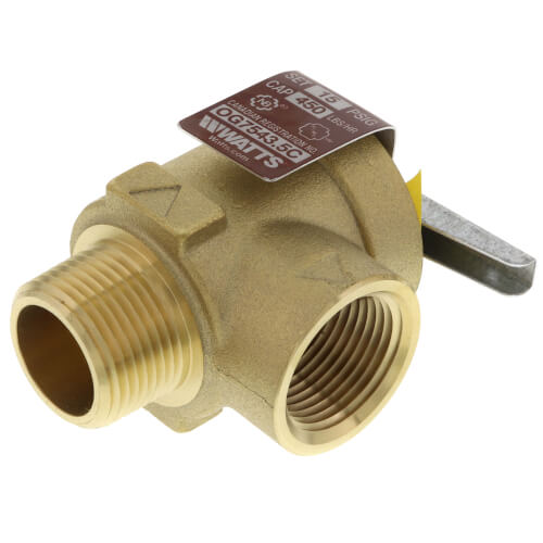 WATTS Watts 0346045 415-M1 3/4 inch Brass Safety Relief Valve 15 PSI 450 lbs/hr Replacement 0346045