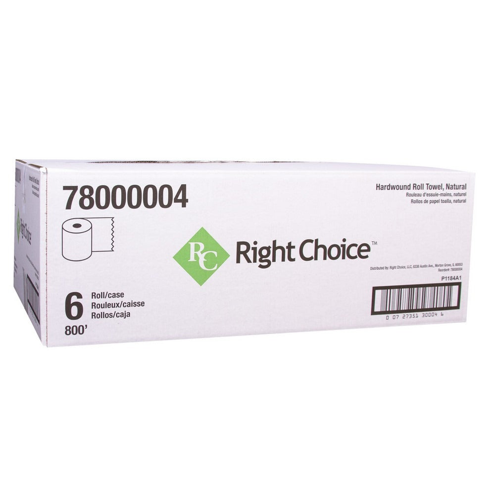 RIGHT CHOICE Right Choice 78000005 Hardwound roll towel 7.875 x 700 feet (6/Case)