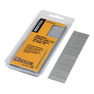 BOSTITCH Stanley Bostitch BT1314B 18 Gauge Brad Nails 1-3/16 in 3000 Pack