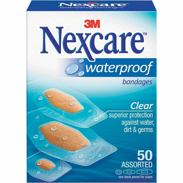 3M 3M MMM43250 Waterproof Clear Bandage Strips 50/box