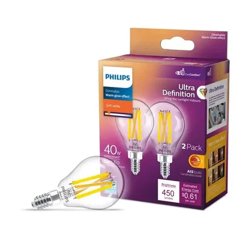 PHILIPS Philips 564450 Antique Filament A15 LED 5W (2 Pack) PL564450