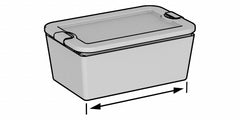 RUBBERMAID Rubbermaid RMRT180000 Storage Tote (18 gal)