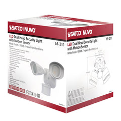 SATCO-NUVO Satco-Nuvo 65-211 LED Dual Head Security Light 20W (0-90 degree) 65-211