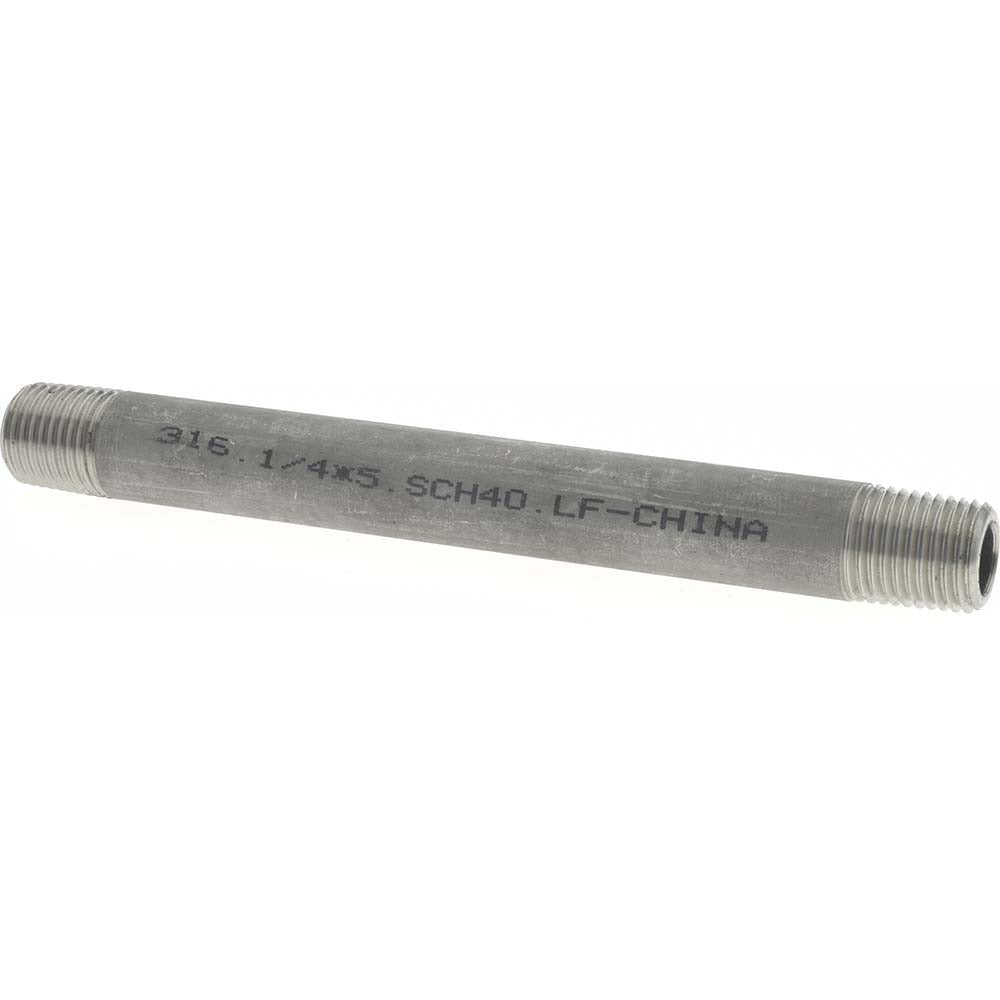 MERIT BRASS Merit Brass 6504-500 Ss Pipe Nipple 1/4 in Sch 80 316 316L